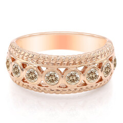 Anillo en oro con Diamante rosa de Francia SI