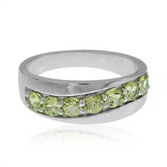 Anillo en plata con Granate de Malí