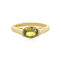 Anillo en oro con Tanzanita amarilla