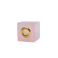 Colgante en plata con Cuarzo rosa