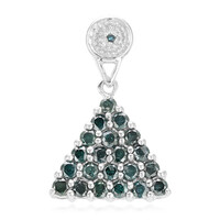 Colgante en plata con Diamante fantasía