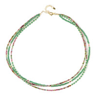 Collar en plata con Aventurina verde (Riya)