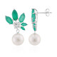 Pendientes en plata con Perla blanca Freshwater