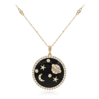 Collar en oro con Ónix negro (CIRARI)
