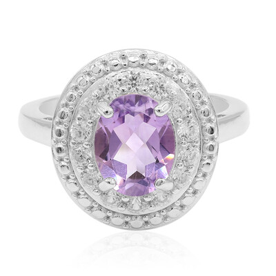 Anillo en plata con Amatista