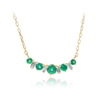Collar en oro con Esmeralda de Zambia AAA (CIRARI)