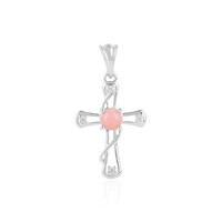 Colgante en plata con Ópalo rosa