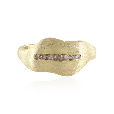 Anillo en plata con Diamante champán I2
