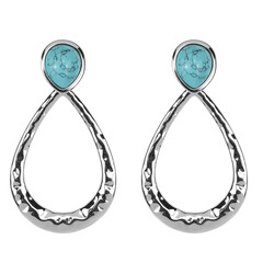 Pendientes en plata con Turquesa