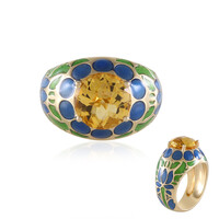 Anillo en plata con Citrino (Adela Silber)