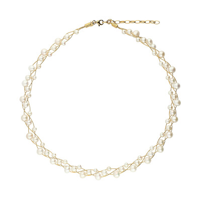 Collar en plata con Perla blanca Freshwater