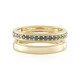 Anillo en plata con Diamante azul I2