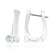 Pendientes en plata con Aguamarina de Mozambique (Pallanova)