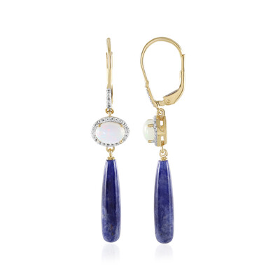 Pendientes en plata con Sodalita