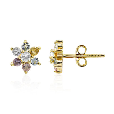 Pendientes en plata con Topacio blanco