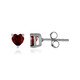 Pendientes en plata con Granate de Mozambique
