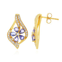 Pendientes en plata con Tanzanita