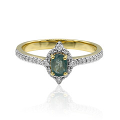 Anillo en oro con Grandidierita (AMAYANI)