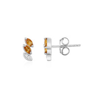 Pendientes en plata con Citrino