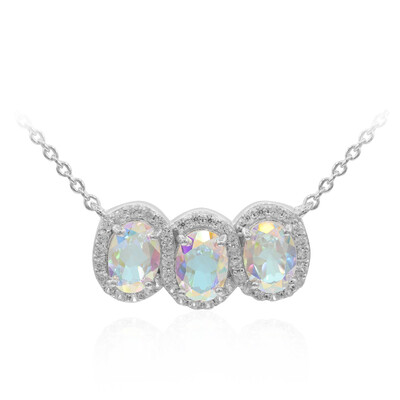 Collar en plata con Topacio Rayo de Luna
