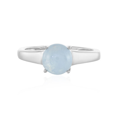Anillo en plata con Aguamarina