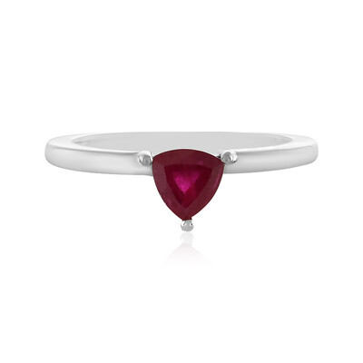 Anillo en plata con Rubí de Madagascar