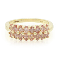 Anillo en oro con Zafiro Padparascha no calentado