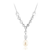 Collar en plata con Perla blanca Freshwater