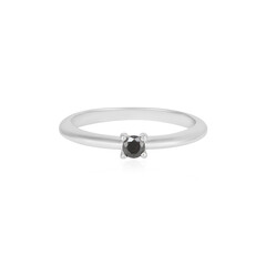 Anillo en plata con Diamante negro