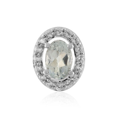 Colgante en plata con Topacio blanco