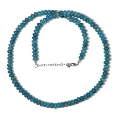 Collar en plata con Cuarzo azul pacífico