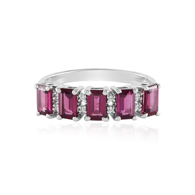 Anillo en plata con Rodolita