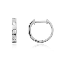 Pendientes en platino con Diamante limpio a lupa F (LUCENT DIAMONDS)