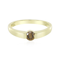 Anillo en oro con Diamante chocolate I2