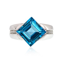 Anillo en plata con Topacio de Marambaia