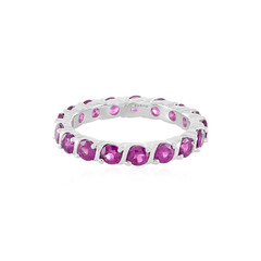 Anillo en plata con Rodolita