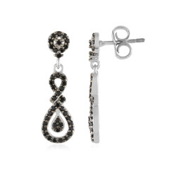 Pendientes en plata con Espinela negra