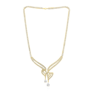 Collar en plata con Topacio blanco