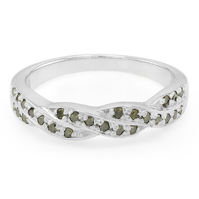 Anillo en plata con Diamante fantasía