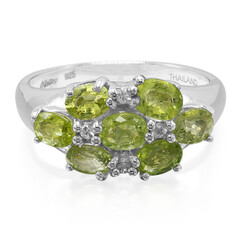 Anillo en plata con Turmalina Paraíba