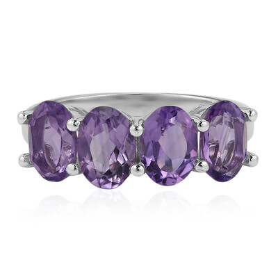 Anillo en plata con Amatista