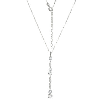 Collar en plata con Topacio blanco (Adela Silber)