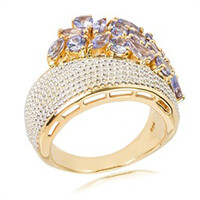 Anillo en plata con Tanzanita