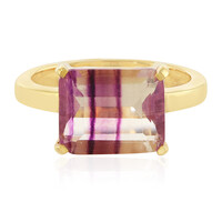 Anillo en plata con Fluorita multicolor