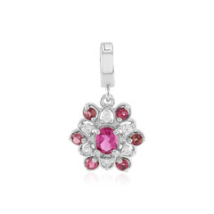 Colgante en plata con Rubelita