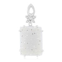 Colgante en plata con Ágata brillante