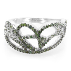 Anillo en plata con Diamante fantasía