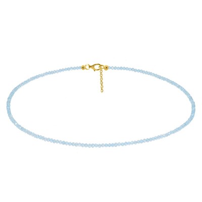 Collar en plata con Apatita azul
