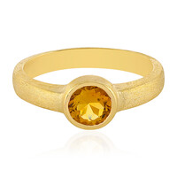 Anillo en plata con Citrino
