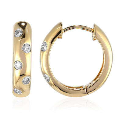 Pendientes en oro con Diamante IF (D) (Annette)